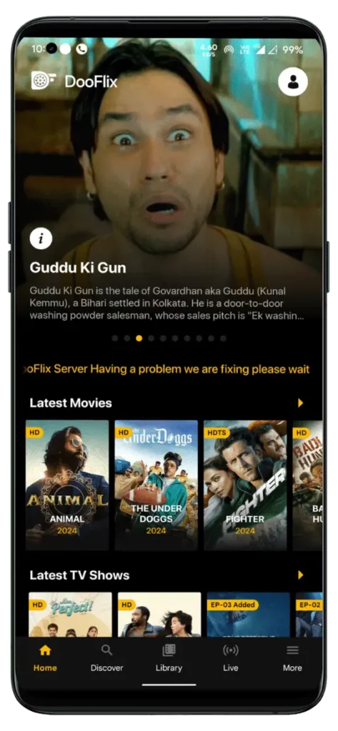 DooFlix APK Screenshot 1