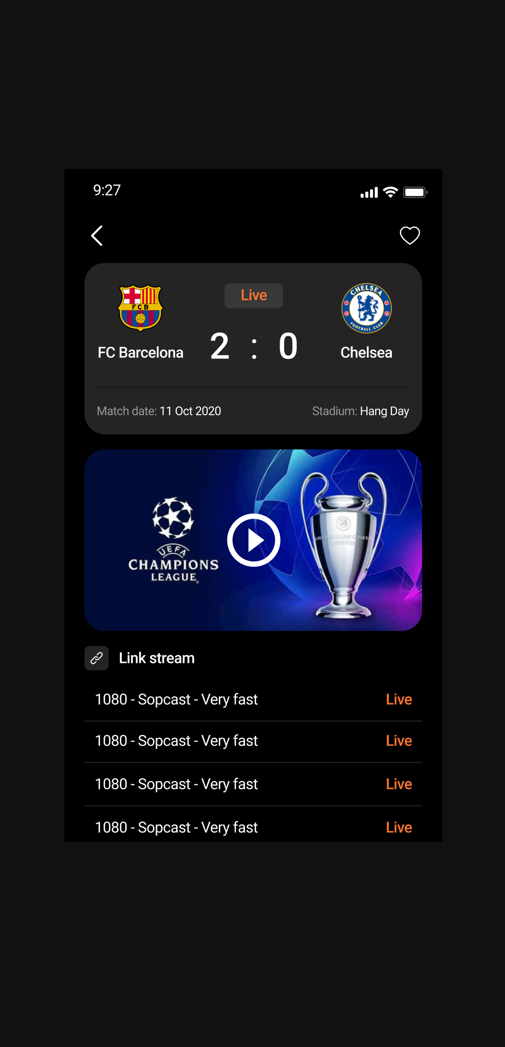 Tea Sport Live APK Screenshots 2