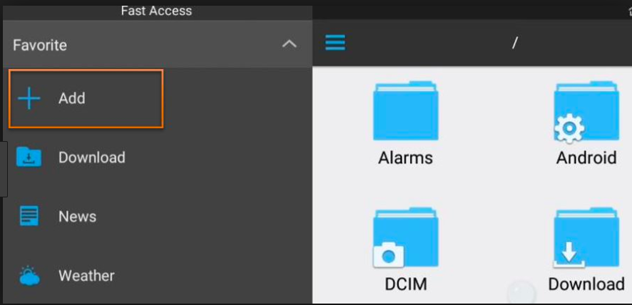 Add - ES File Explorer -MetaTV APK