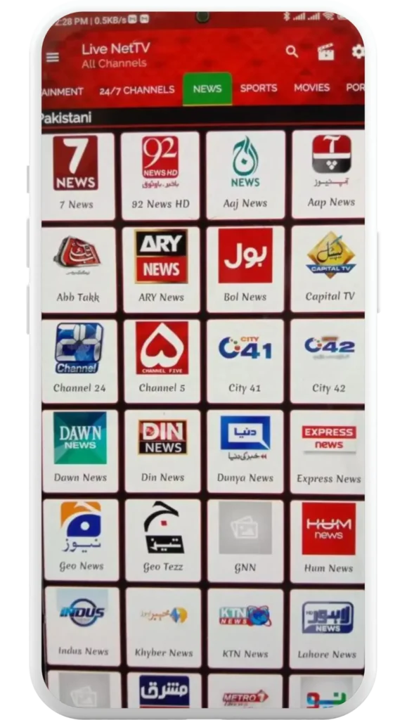 Live Net TV APK V4.9 Free Download on Android